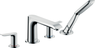 Mélangeur 4 trous pour montage sur bord de baignoire Hansgrohe Metris