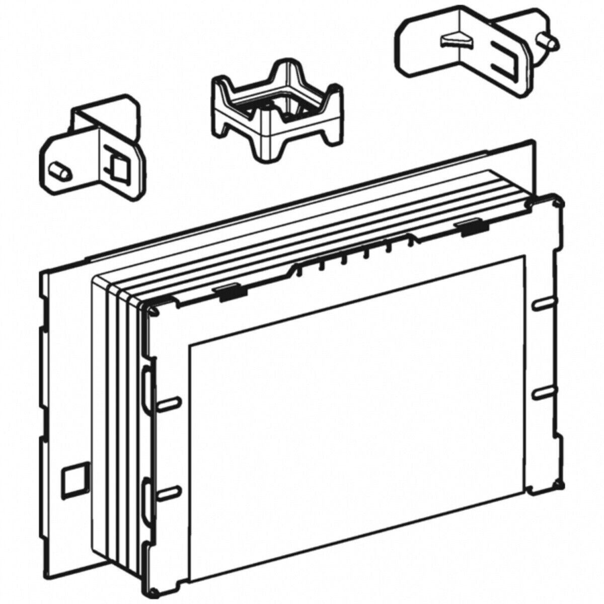 Geberit installation kit, flush with the wall, for concealed cistern 12 cm Sigma