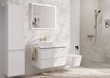 Mitigeur de lavabo Hansgrohe Tecturis E Fine 240 CoolStart avec bonde Push-Open en bronze brossé