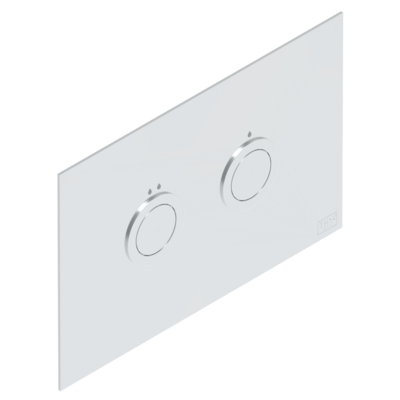 Plaque de déclenchement THG Paris WC compatible avec bâti-support Geberit Sigma (modèle contemporain)  / Chromé