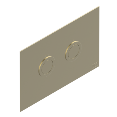 THG Paris WC plaque de déclenchement PVD Umber Mat Geberit Sigma modèle contemporain double commande.