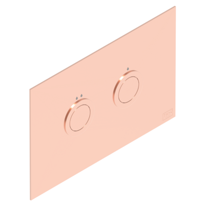 THG Paris WC plaque de déclenchement PVD Blush rose gold pour Geberit Sigma.