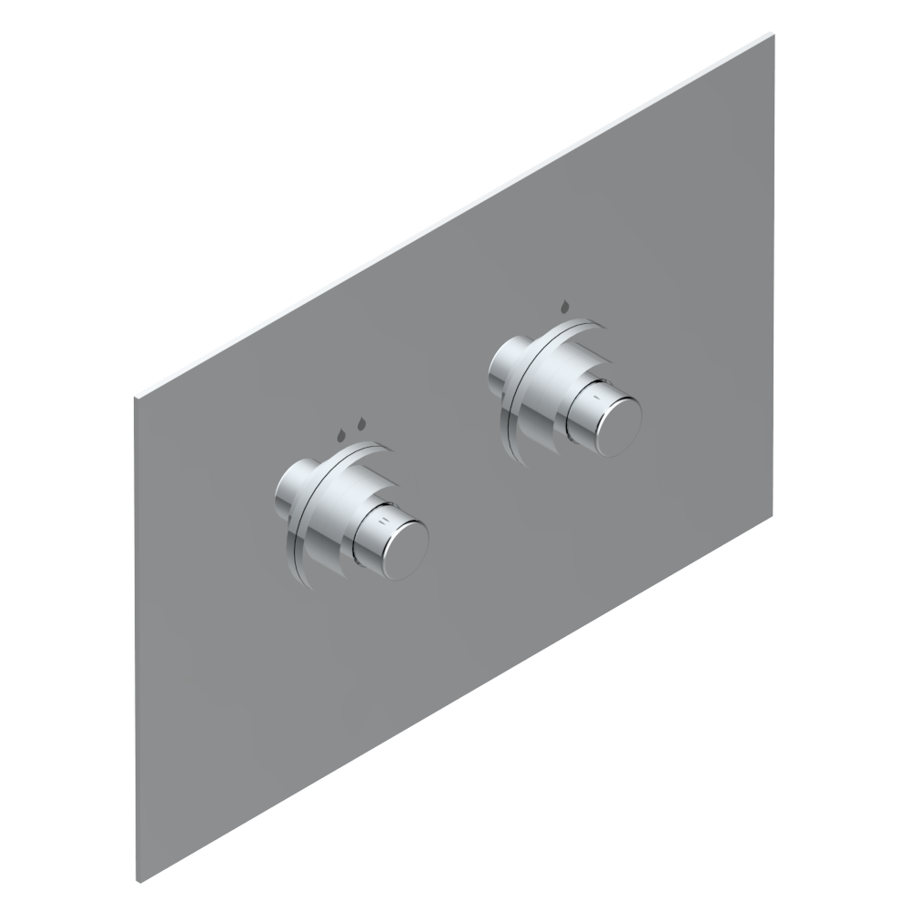 Plaque de déclenchement THG Paris WC compatible avec bâti-support Geberit Sigma (modèle classique) - Chromé