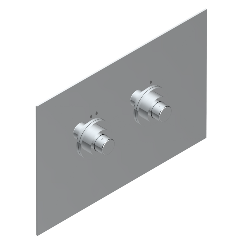 Plaque de déclenchement THG Paris WC compatible avec bâti-support Geberit Sigma (modèle classique) - Chromé