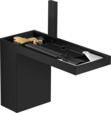 Mitigeur de lavabo AXOR MyEdition 110 sans plaque avec bonde push-open en noir mat