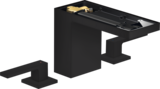 Mélangeur de lavabo 3 trous AXOR MyEdition 110 sans plaque, avec bonde push-open en noir mat