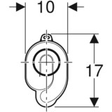Siphon d’urinoir Geberit sortie horizontale