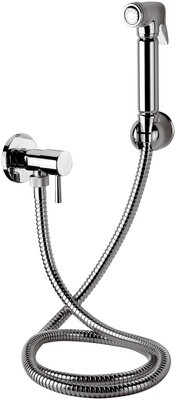 Hygienic WC Set with Visible Remer Minimal Faucet in Chrome-Plated Brass
