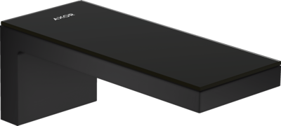 Bec déverseur AXOR MyEdition en noir mat / verre noir