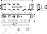 Corps d'encastrement pour module thermostatique 2 fonctions