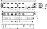 Corps d'encastrement pour module thermostatique 4 fonctions