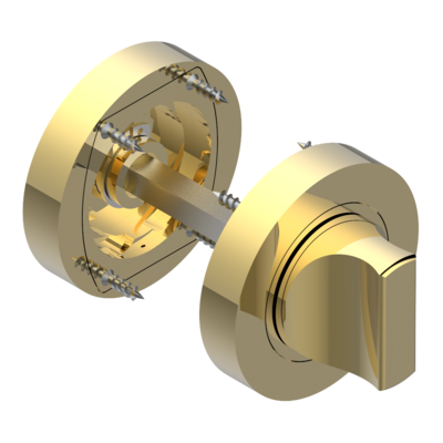 Ensemble condamnation / décondamnation PVD doré​ THG Paris - Collection "Paris"