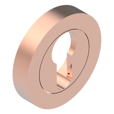 Entrée de clé pour cylindre européen PVD blush THG Paris - Collection "Paris"