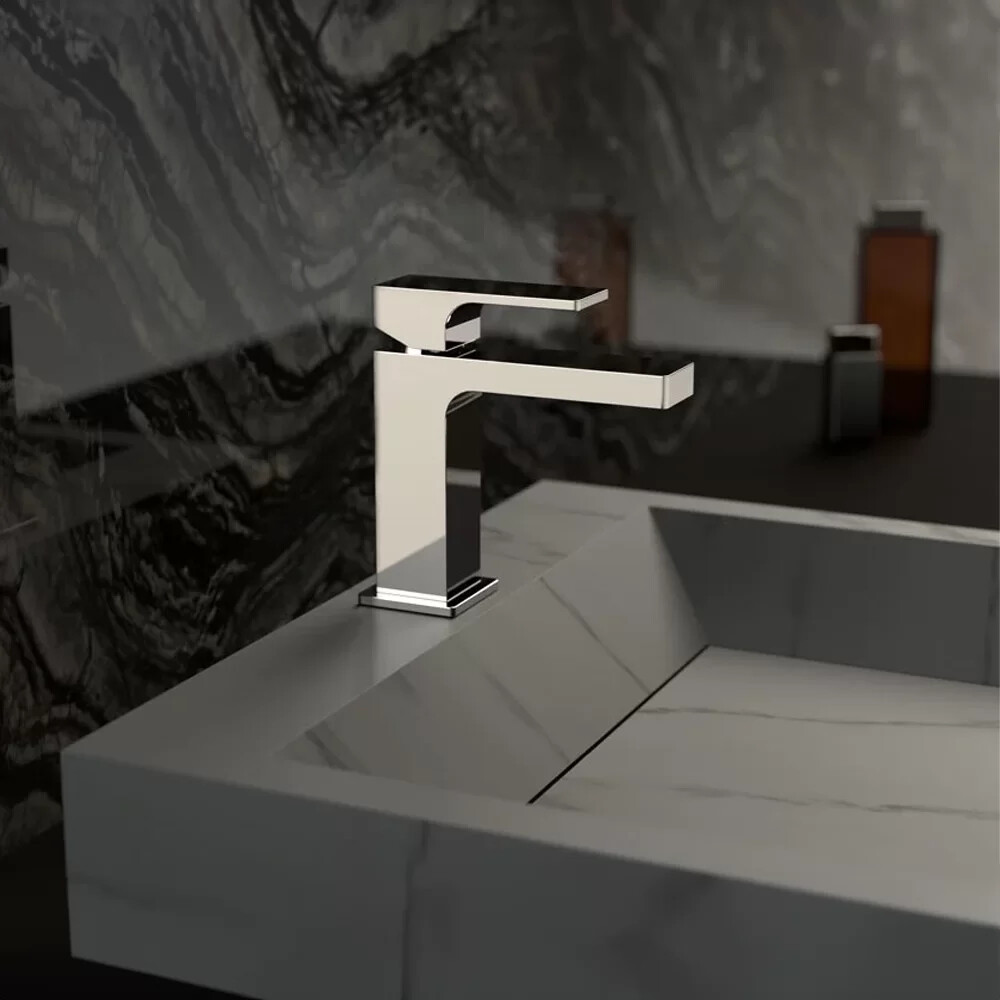 Chrome-Plated Remer Absolute 114 Basin Mixer with Pop-Up Waste