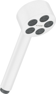 Douchette à main AXOR One 75 avec 1 jet en blanc mat