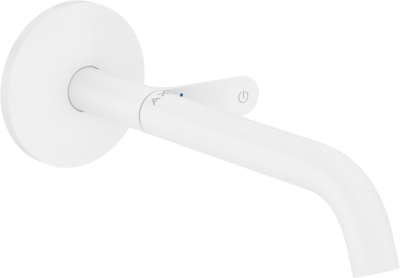 Mitigeur de lavabo encastré AXOR One Select 220 mm avec bonde à écoulement libre en blanc mat
