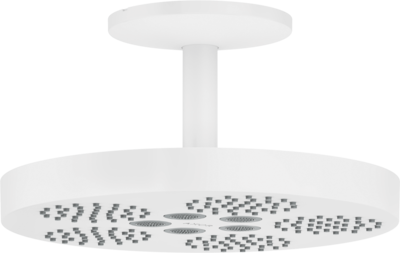 Douche de tête AXOR One 280 avec raccordement au plafond 100 mm en blanc mat