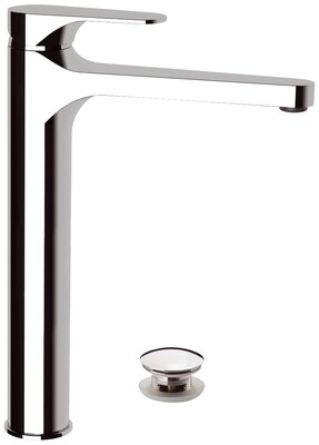 Mitigeur de lavabo Remer Classline 240 avec vidage clic-clac en laiton chromé