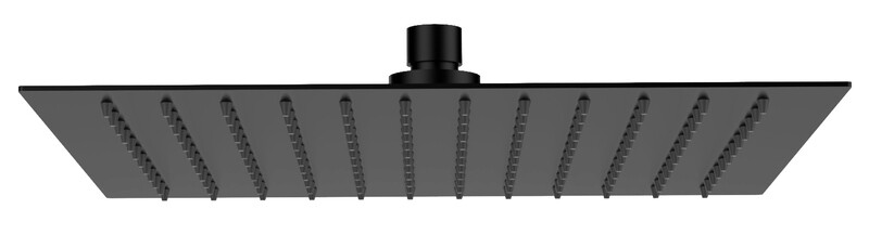 Douche de tête Remer carrée 400 x 400 cm ultra-fine en noir mat