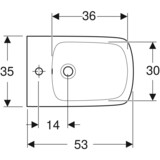 Bidet suspendu Geberit Selnova square