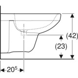 Bidet suspendu Geberit Selnova square