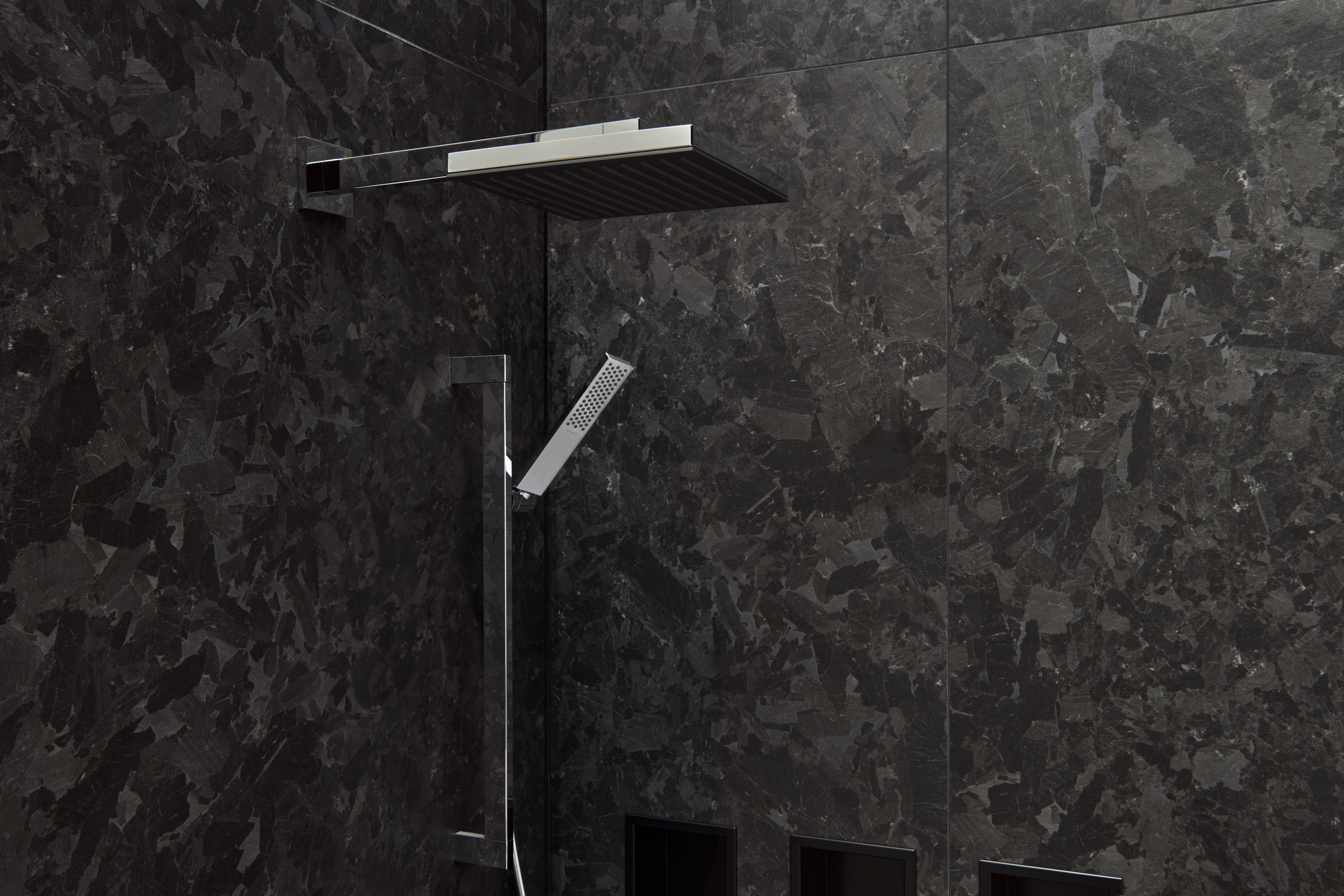 Barre de douche Hansgrohe avec douchette à main Pulsify E 100 EcoSmart et flexible Isiflex - vue 7