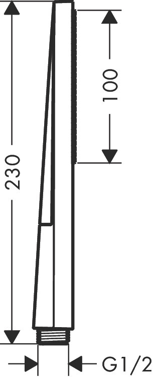 Douchette à main Hansgrohe Pulsify E 100 1 jet EcoSmart - vue 9