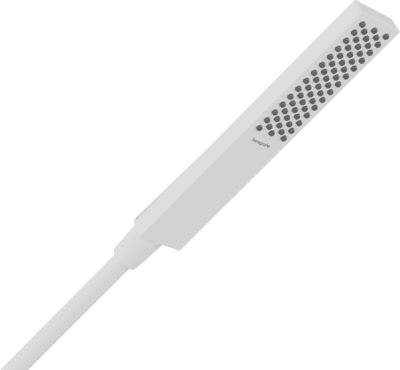 Douchette à main Hansgrohe Pulsify E 100 1 jet EcoSmart en blanc mat