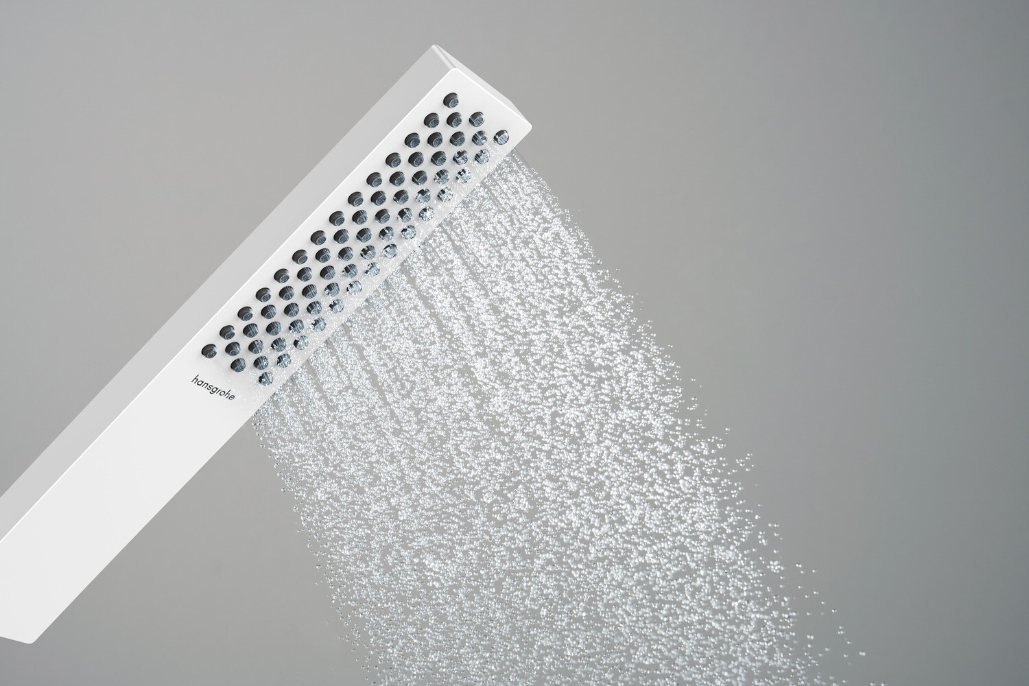 Douchette à main Hansgrohe Pulsify E 100 1 jet EcoSmart en blanc mat — vue 3