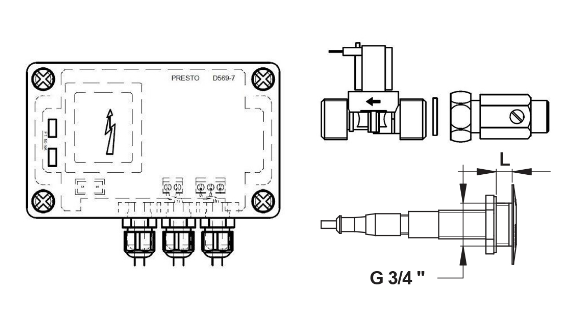 Robinet Presto à détection modulaire pour urinoir — vue 3