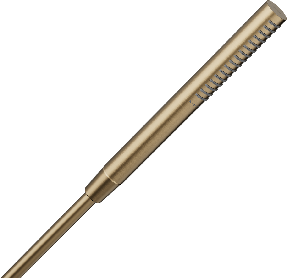 Douchette à main Hansgrohe Pulsify S 100 Tube 1 jet EcoSmart en bronze brossé