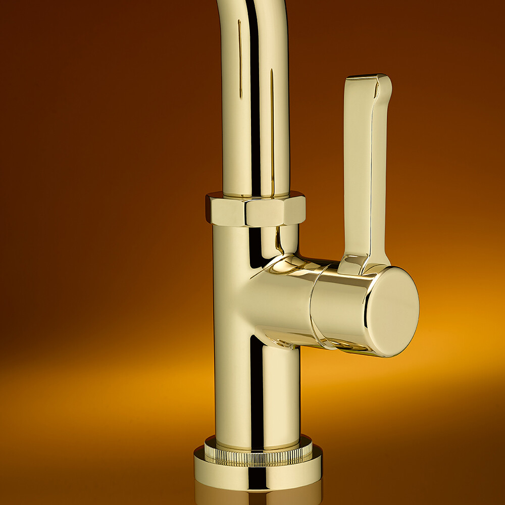 Mitigeur de lavabo monotrou THG 130, avec joystick, livré sans vidage - Collection "Hamptons à manettes" — vue 4