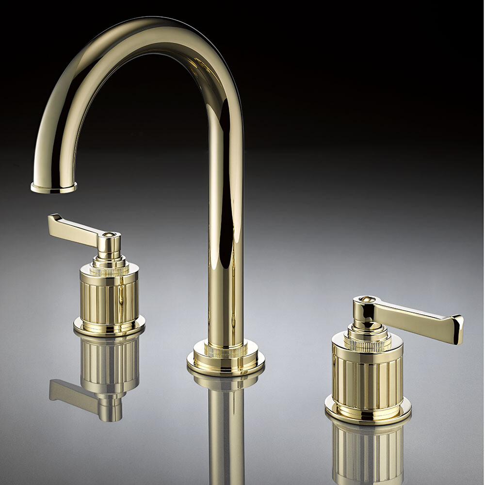 Mélangeur de lavabo 3 trous THG avec vidage - Collection "Hamptons à manettes" — vue 5