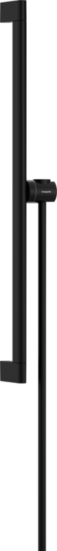Barre de douche Hansgrohe Unica S Puro, avec support de douchette et flexible Isiflex 160 cm en noir mat