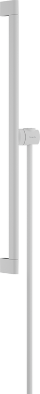 Barre de douche Hansgrohe Unica S Puro, avec support de douchette et flexible Isiflex 160 cm en blanc mat