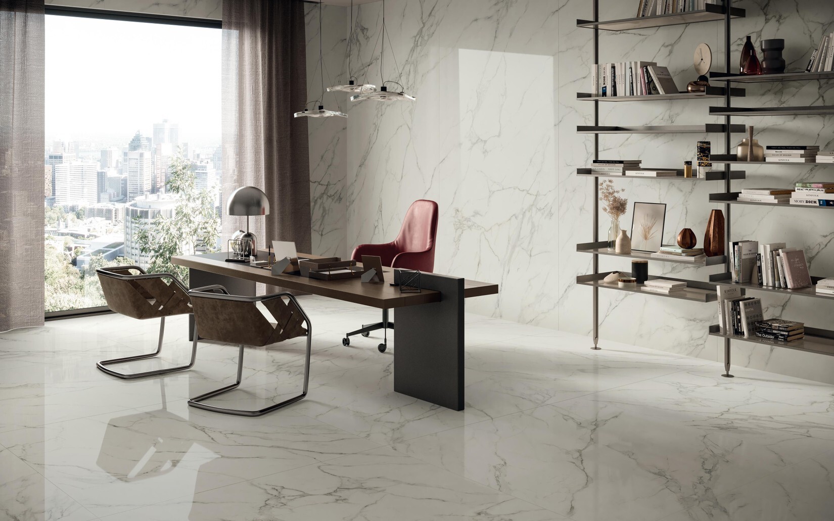 Grès cérame Marvel Calacatta Extra mat 30 x 60 cm - Atlas Concorde - 2ème choix - vue 4
