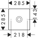 AXOR Suite Vasque 285/285 sans trou de robinetterie ni trop-plein