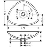 AXOR Massaud Vasque 570 / 450
