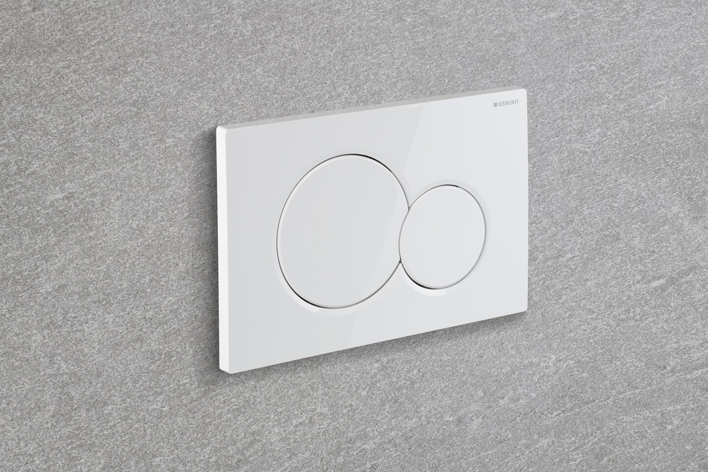 Geberit Sigma01 flush plate round / Alpine white