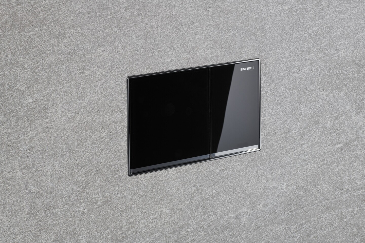 Geberit Sigma60 Flush Plate Wall-Flush / Black Glass