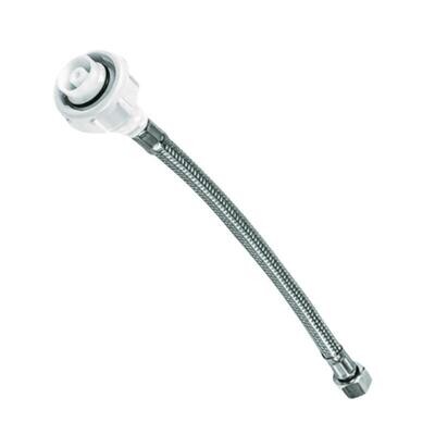 Flexible Geberit with metal braid resistant to dezincification, for Twinline concealed cisterns 8 and 12 cm