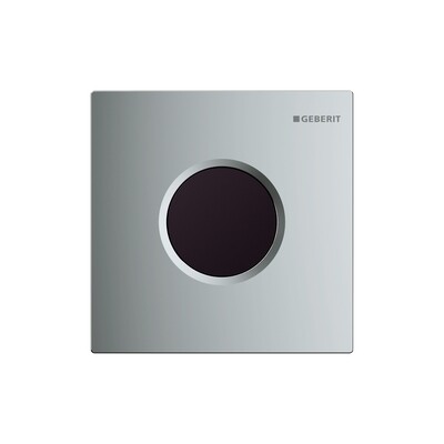Plaque de fermeture Geberit type 01 Chromé brillant pour urinoir