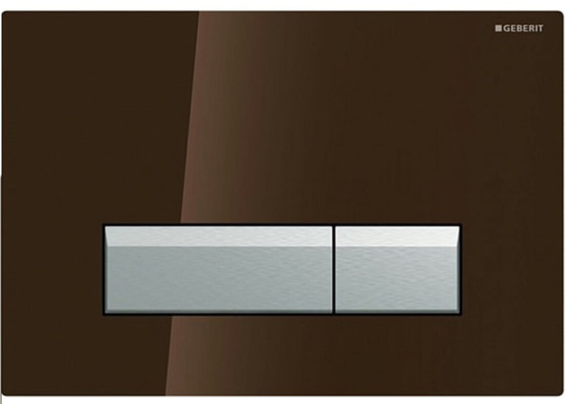 Plaques de déclenchement Sigma40, plaque : chocolat, touches : aluminium brossé