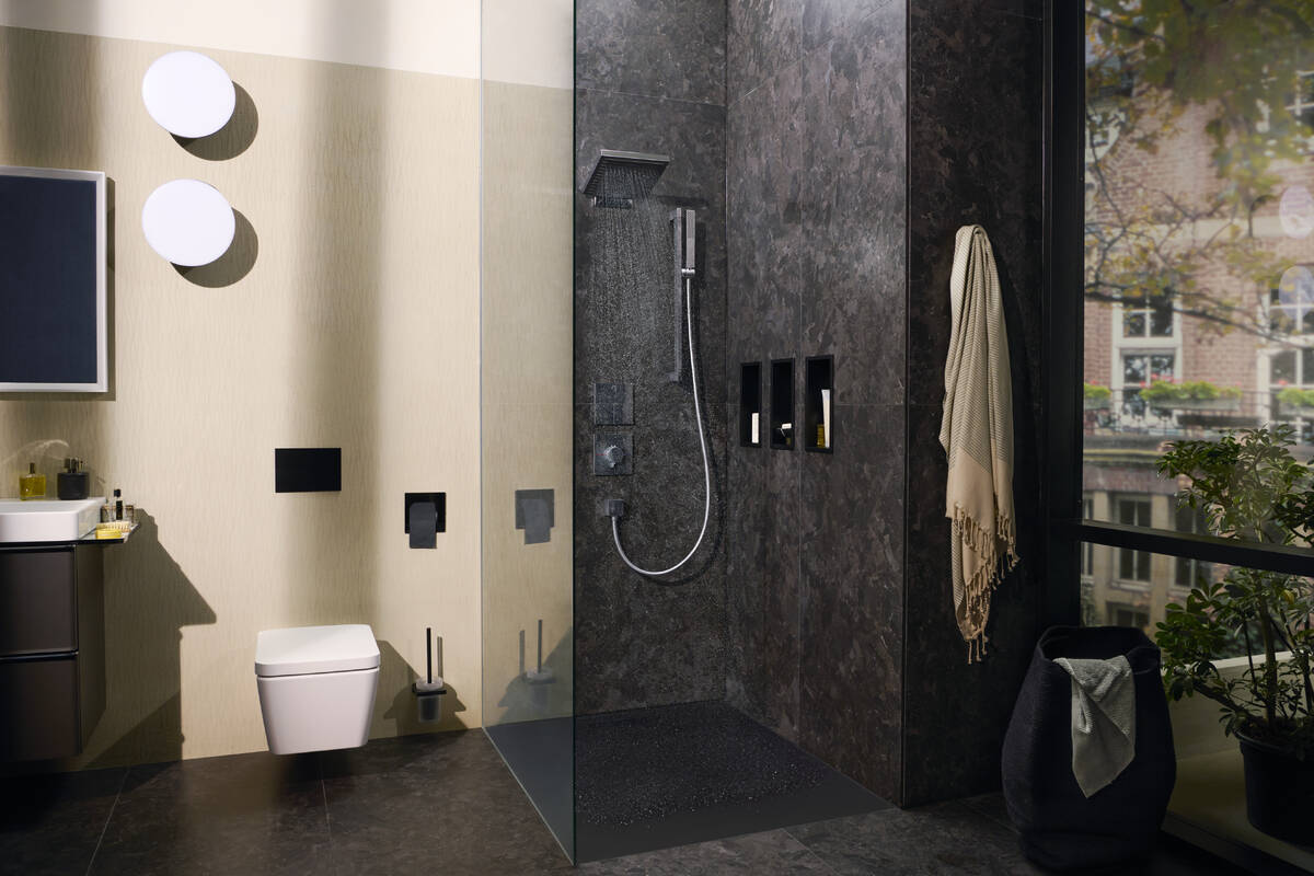 Douche de tête Hansgrohe Pulsify E 260 2 jets avec raccord mural - vue 3
