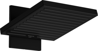 Douche de tête Hansgrohe Pulsify E 260 2 jets avec raccord mural en noir mat