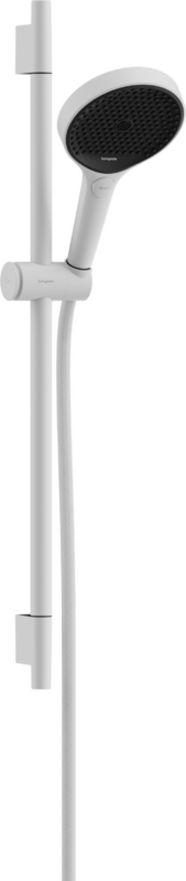Barre de douche Hansgrohe avec douchette à main Rainfinity Select S Puro 130 3 jets et flexible Designflex, en blanc mat