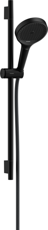 Barre de douche Hansgrohe avec douchette à main Rainfinity Select S Puro 130 3 jets et flexible Designflex, en noir mat