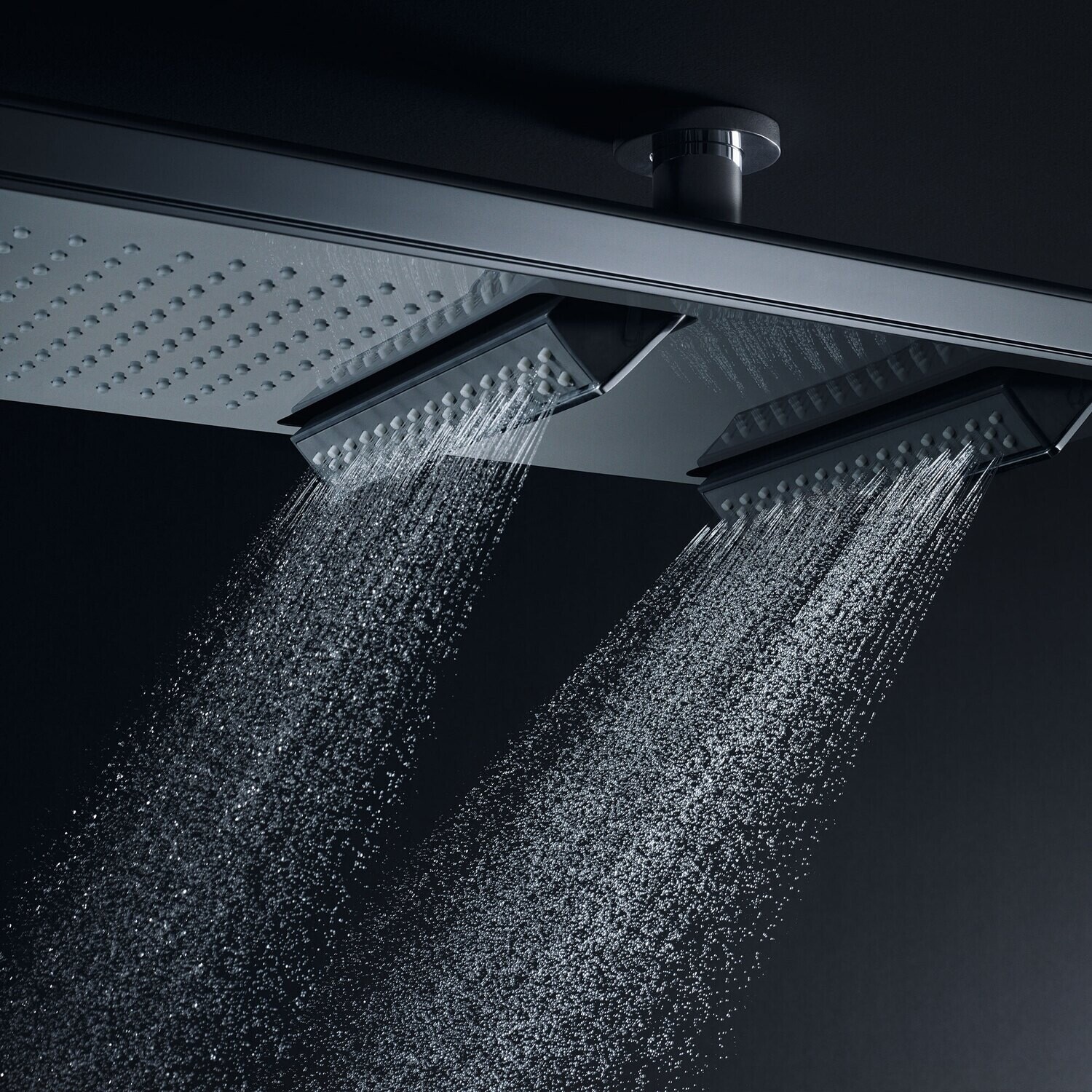 Douche de tête Axor ShowerSolutions 1200 avec éclairage, 4 jets avec raccord au plafond — vue 4