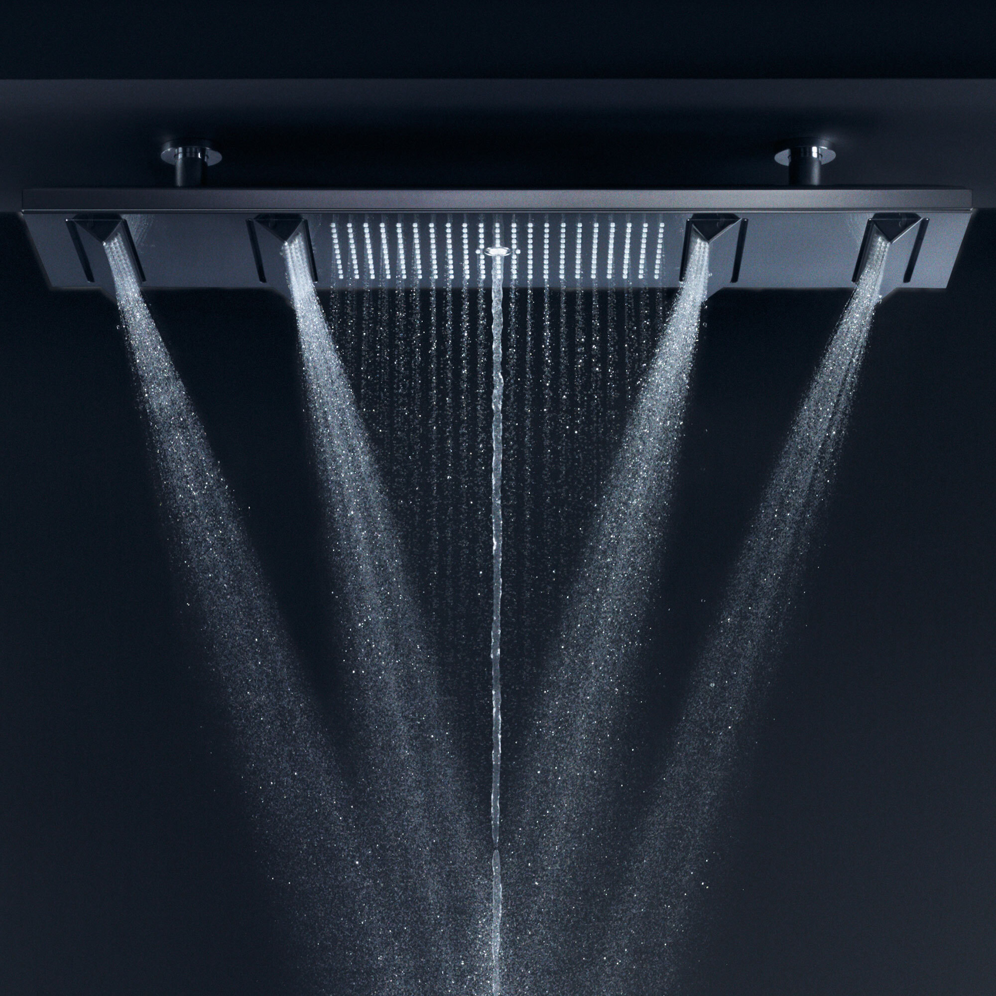 Douche de tête Axor ShowerSolutions 1200 avec éclairage, 4 jets avec raccord au plafond - vue 5