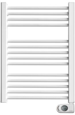 Radiateur sèche-serviettes électrique HJM NOOR (500 W) 78 x 50,5 cm en blanc avec technologie sans fluide